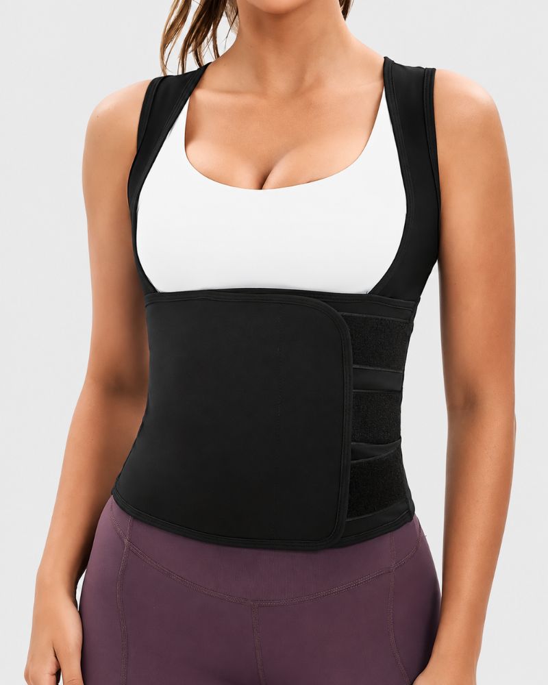 ⚡Zip-Up Sauna Sweat Compression Waist Trainer Vest
