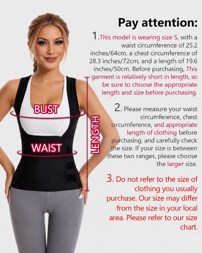⚡Zip-Up Sauna Sweat Compression Waist Trainer Vest
