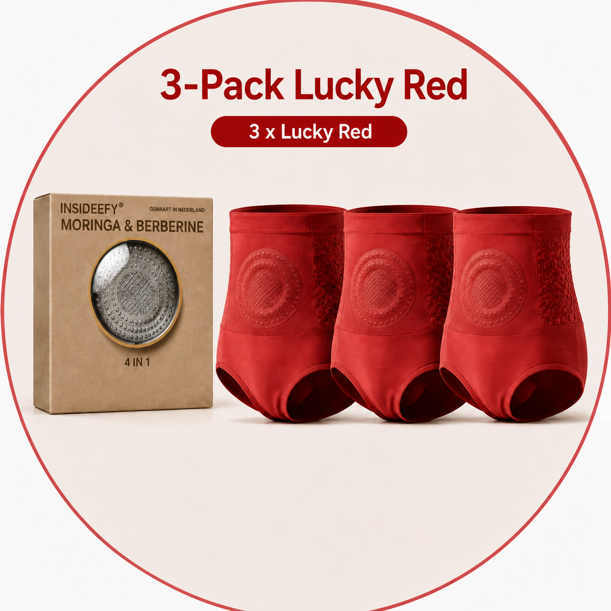 3-Pack Lucky Red