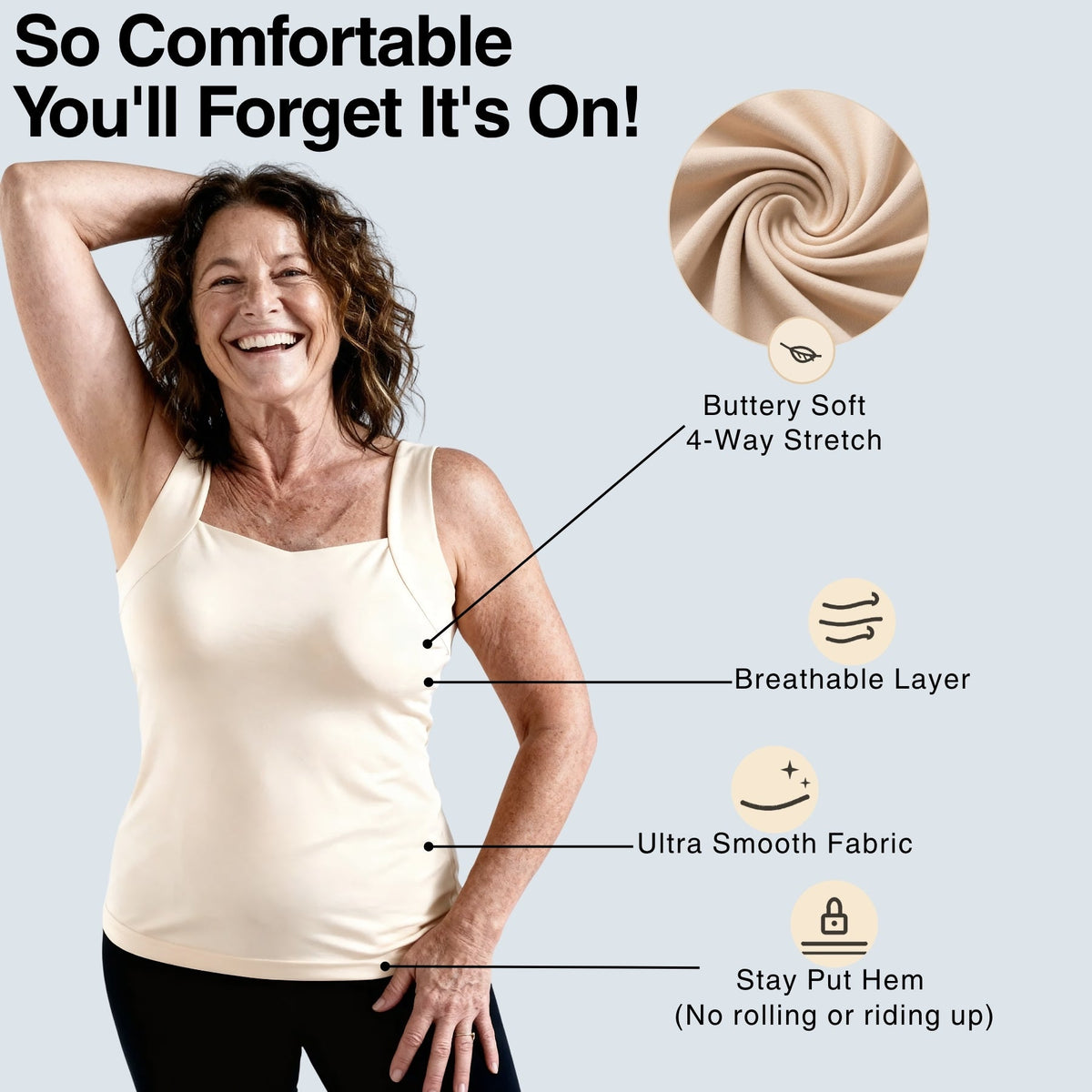 🔥LAST DAY PROMOTION - 70% OFF | Medicuubeus's Built-In Bra Comfort Shaper Tank