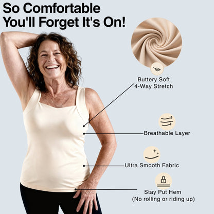 🔥LAST DAY PROMOTION - 70% OFF | Medicuubeus's Built-In Bra Comfort Shaper Tank