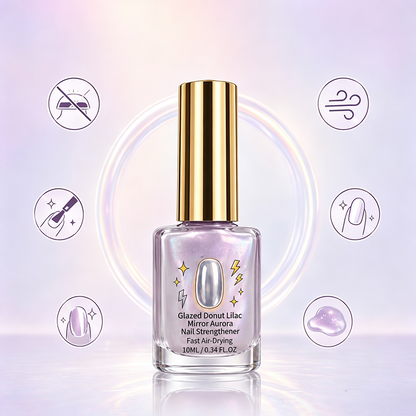⏳🔥LIMITED-TIME 50% OFF! ⏰Lilac Glossy Mirror Nail Strengthener